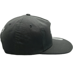 Crooked City 5 Panel Charcoal Snapback